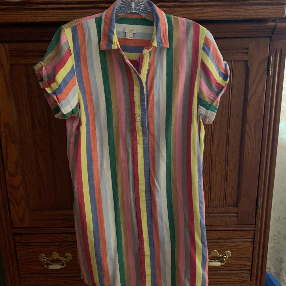 J Crew striped T-shirt dress
